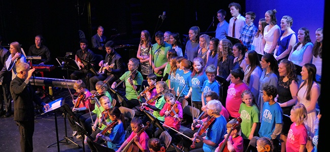 crystal concert banner for video